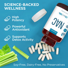TRUEVANTAGE NUTRITION NAC 1000mg vegetarian capsules for antioxidant support and cellular health on blue background.